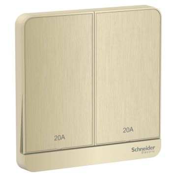 Avataron-20A 2G Double Pole Switch With Led, Gh