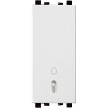 6A Full Flat Bell Push - White