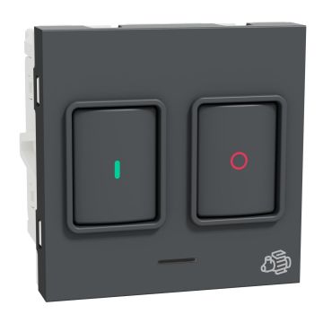 Motor Starter, Miluz Lara, 25A, 250V, Automatic, 2 Module, Anthracite