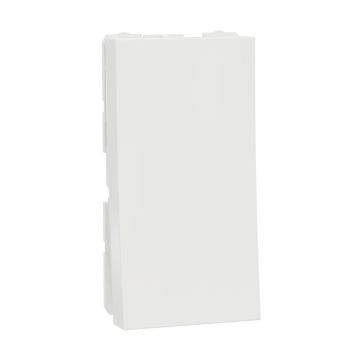 Switch, Miluz Lara, 10A, 1 Way, 1 Module, White