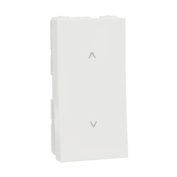 Switch, Miluz Lara, 10A, 2 Way, 1 Module, White