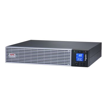 APC Easy UPS On-Line, 3kVA, Lithium-ion, Rack/Tower 2U, 230V, 4 India + 1 Hard wire 3-wire (1P+N+E) outlets, Intelligent Card Slot, W/O rail kit