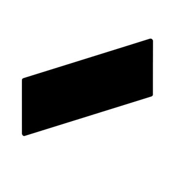 BLANK LEGEND PLATE BLACK/RED UNMARKED