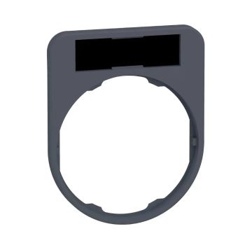 Legend holder plast black 8x27 unmark