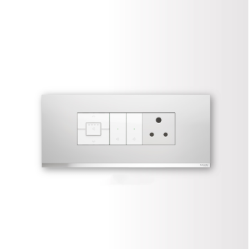 Switch With Fan Regulator - White